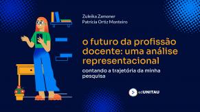 Capa para O futuro da profissão docente: uma análise representacional Contando a trajetória da minha pesquisa