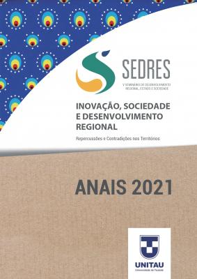 Capa para Anais do V SEDRES : Seminário de desenvolvimento regional, estado e sociedade :  Inovação, sociedade e desenvolvimento regional : repercussões e contradições nos territórios