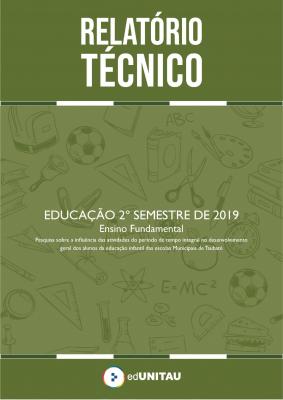 Capa para Relatório técnico : Ensino fundamental - 2º semestre 2019 