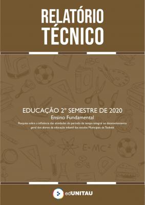 Capa para Relatório técnico : Ensino fundamental - 2º semestre 2020